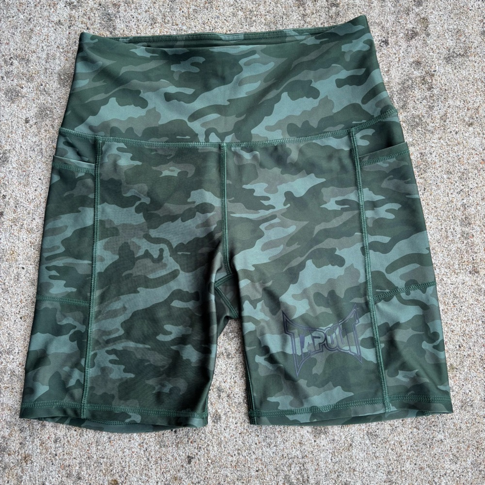 Tapout Green Camouflage Shorts w/ Pockets
